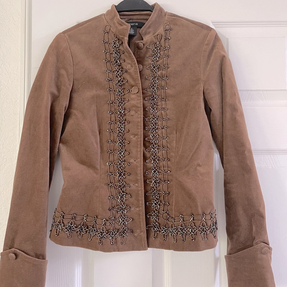 Arden B cotton embroidered jacket - XS